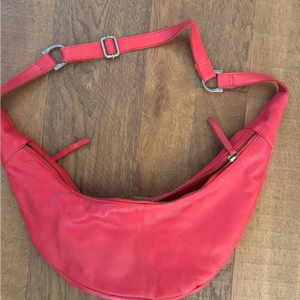 Free People Red Idle Hands Sling Bag